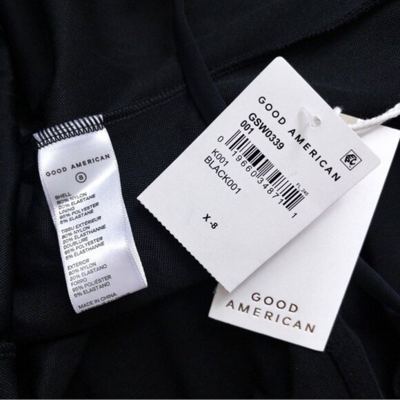 NWT Good American Compression Showoff Swimsuit 5XL Black001 One Piece Full - Picture 5 of 11